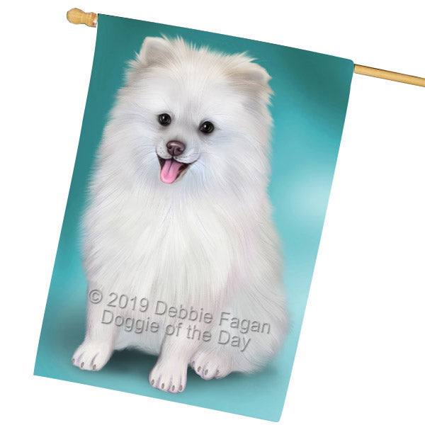 Pomeranian Dog House Flag FLG65595