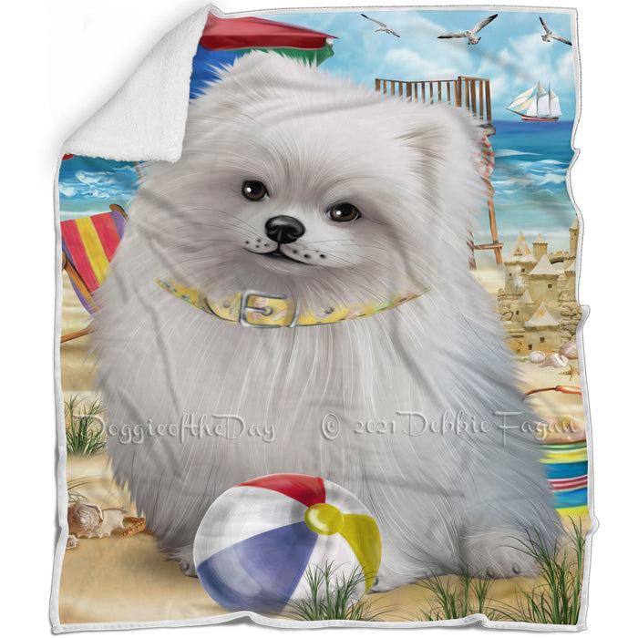 Pet Friendly Beach Pomeranian Dog Blanket BLNKT66270
