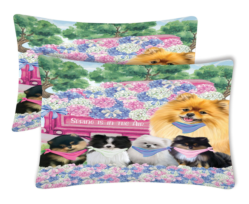 Pomeranian Pillow Case, Standard Pillowcases Set of 2, Explore a Variety of Designs, Custom, Personalized, Pet & Dog Lovers Gifts