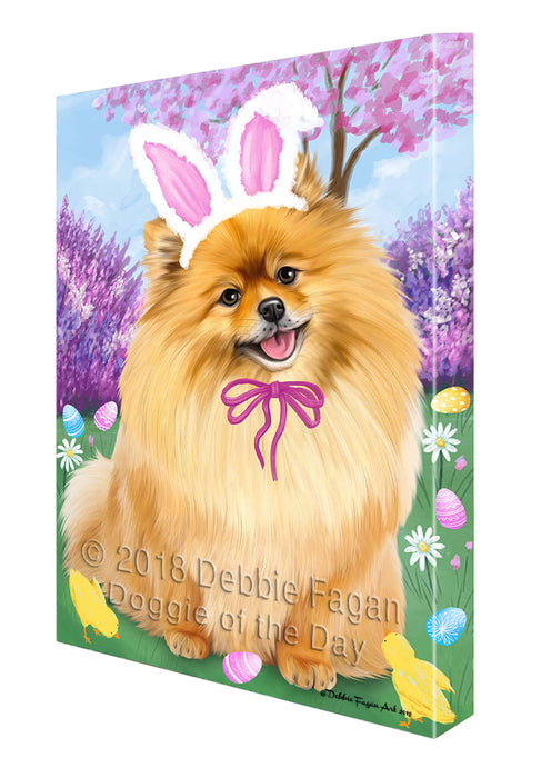 Pomeranian Dog Easter Holiday Canvas Wall Art CVS58503