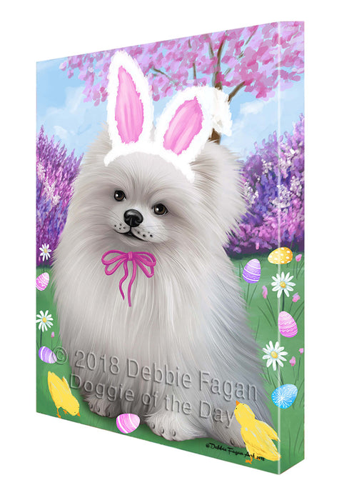 Pomeranian Dog Easter Holiday Canvas Wall Art CVS58530