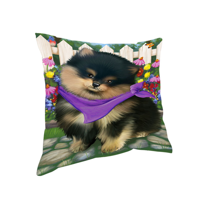 Spring Floral Pomeranian Dog Pillow PIL56900