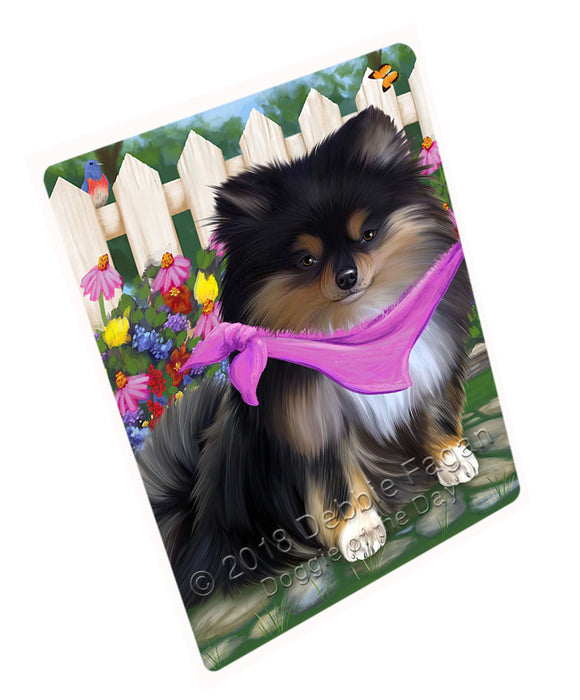 Spring Floral Pomeranian Dog Magnet Mini (3.5" x 2") MAG54654