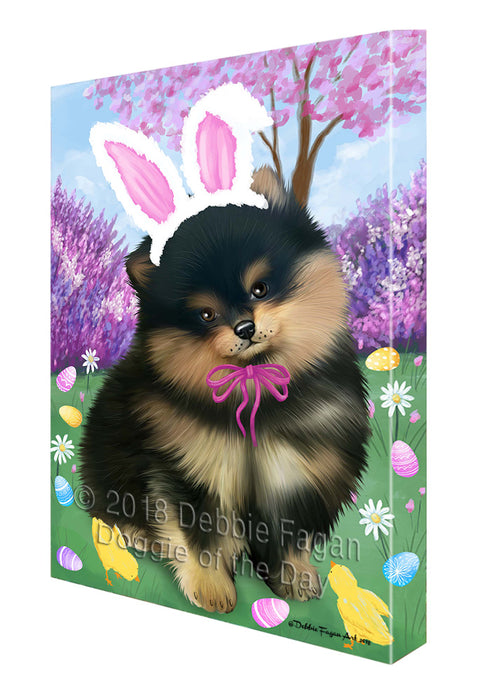 Pomeranian Dog Easter Holiday Canvas Wall Art CVS58539