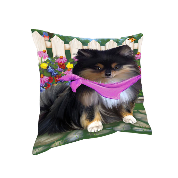 Spring Floral Pomeranian Dog Pillow PIL56904