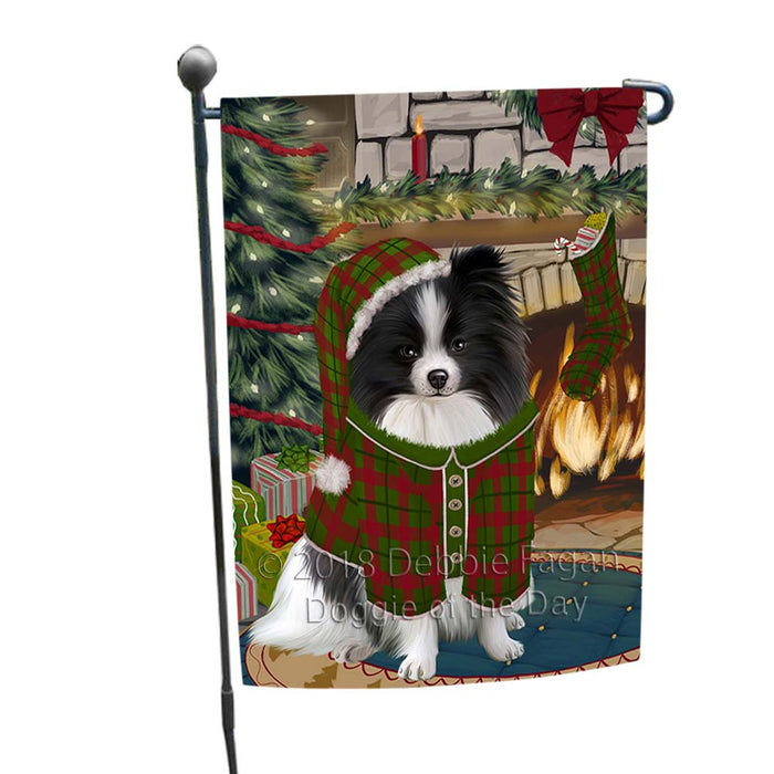 The Stocking was Hung Pomeranian Dog Garden Flag GFLG55855