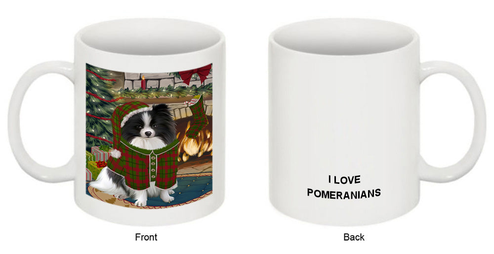 The Stocking was Hung Pomeranian Dog Coffee Mug MUG50960