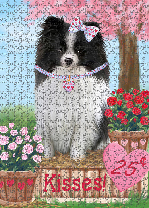 Rosie 25 Cent Kisses Pomeranian Dog Puzzle with Photo Tin PUZL92152