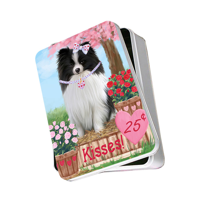Rosie 25 Cent Kisses Pomeranian Dog Photo Storage Tin PITN55930