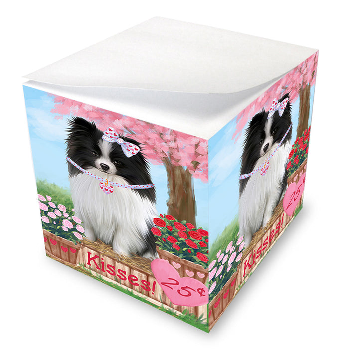 Rosie 25 Cent Kisses Pomeranian Dog Note Cube NOC54059