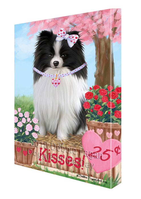 Rosie 25 Cent Kisses Pomeranian Dog Canvas Print Wall Art Décor CVS126107