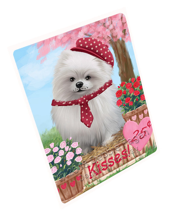 Rosie 25 Cent Kisses Pomeranian Dog Magnet MAG73101 (Small 5.5" x 4.25")