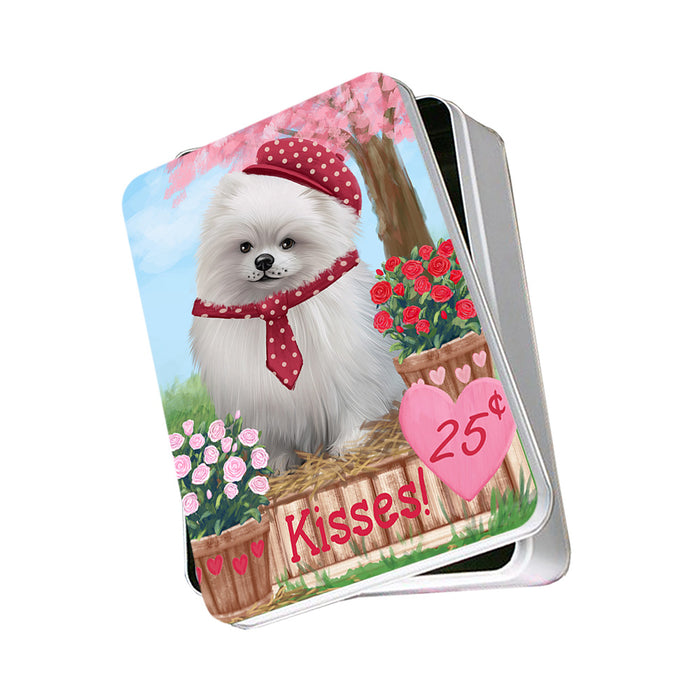 Rosie 25 Cent Kisses Pomeranian Dog Photo Storage Tin PITN55931
