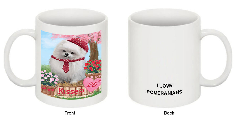 Rosie 25 Cent Kisses Pomeranian Dog Coffee Mug MUG51386