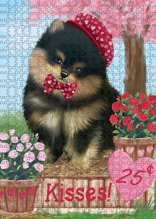 Rosie 25 Cent Kisses Pomeranian Dog Puzzle with Photo Tin PUZL92160