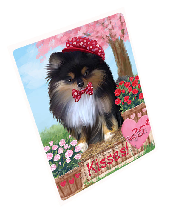 Rosie 25 Cent Kisses Pomeranian Dog Magnet MAG73107 (Small 5.5" x 4.25")