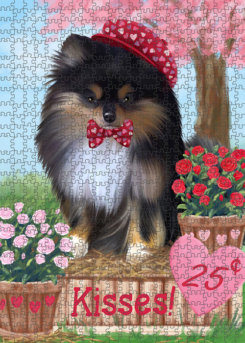 Rosie 25 Cent Kisses Pomeranian Dog Puzzle with Photo Tin PUZL92164