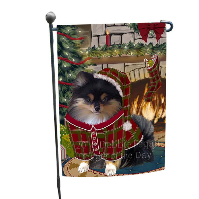 The Stocking was Hung Pomeranian Dog Garden Flag GFLG55858