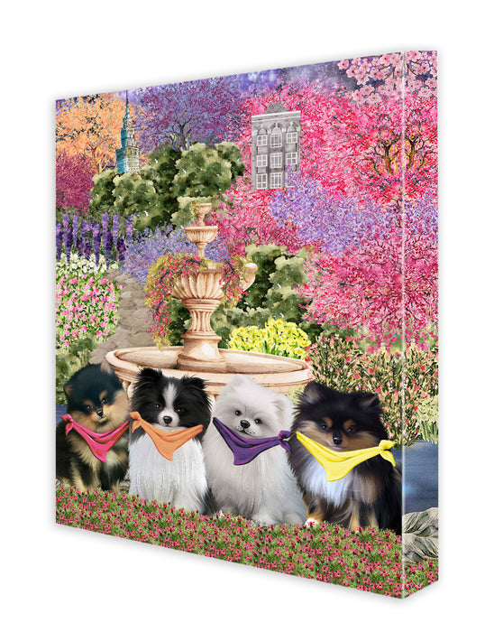 Pomeranian Wall Art Canvas, Explore a Variety of Designs, Custom Digital Painting, Personalized, Ready to Hang Room Decor, Dog Gift for Pet Lovers