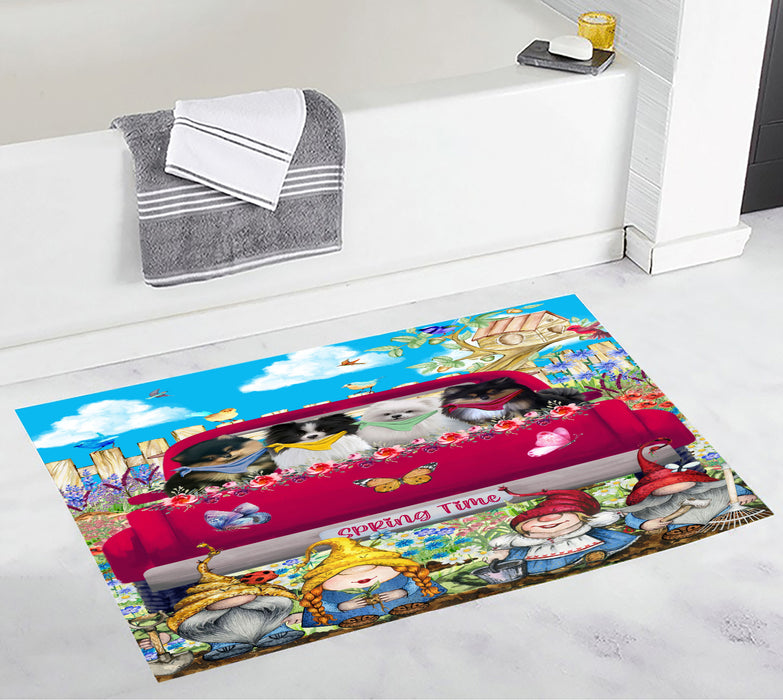 Pomeranian Bath Mat: Non-Slip Bathroom Rug Mats, Custom, Explore a Variety of Designs, Personalized, Gift for Pet and Dog Lovers