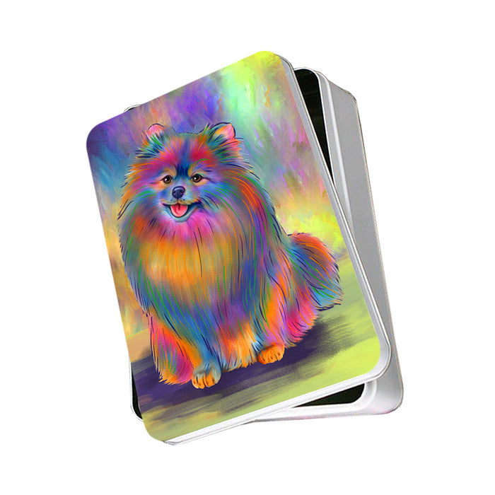 Paradise Wave Pomeranian Dog Photo Storage Tin PITN56668