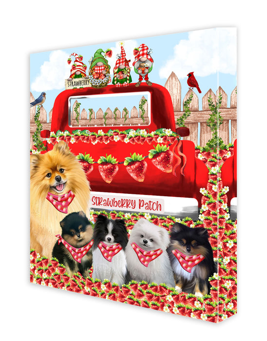 Pomeranian Canvas: Explore a Variety of Personalized Designs, Custom, Digital Art Wall Painting, Ready to Hang Room Decor, Gift for Dog and Pet Lovers