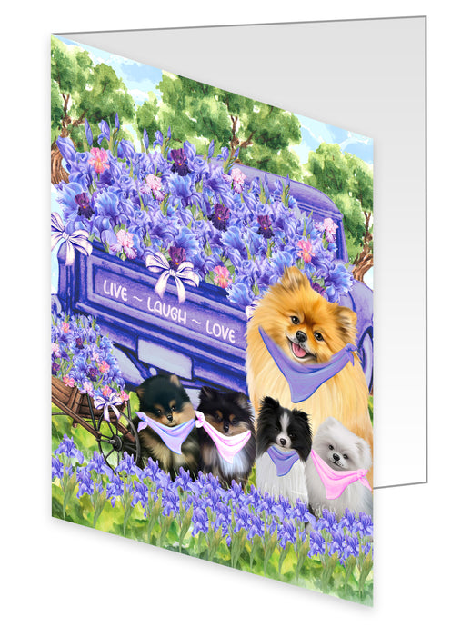 Pomeranian Greeting Cards & Note Cards: Explore a Variety of Designs, Custom, Personalized, Invitation Card with Envelopes, Gift for Dog and Pet Lovers