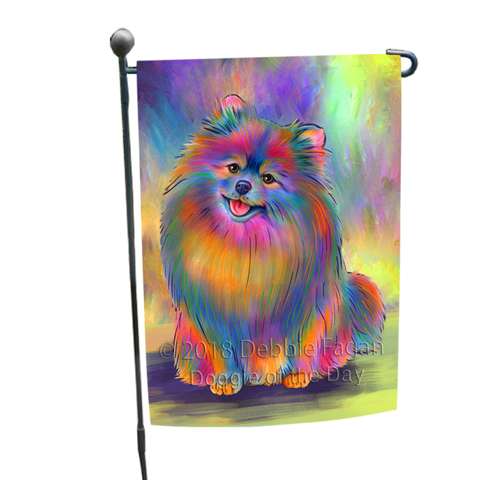 Paradise Wave Pomeranian Dog Garden Flag GFLG57353