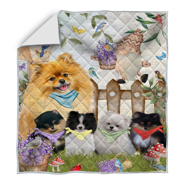 Pomeranian Quilt: Explore a Variety of Custom Designs, Personalized, Bedding Coverlet Quilted, Gift for Dog and Pet Lovers