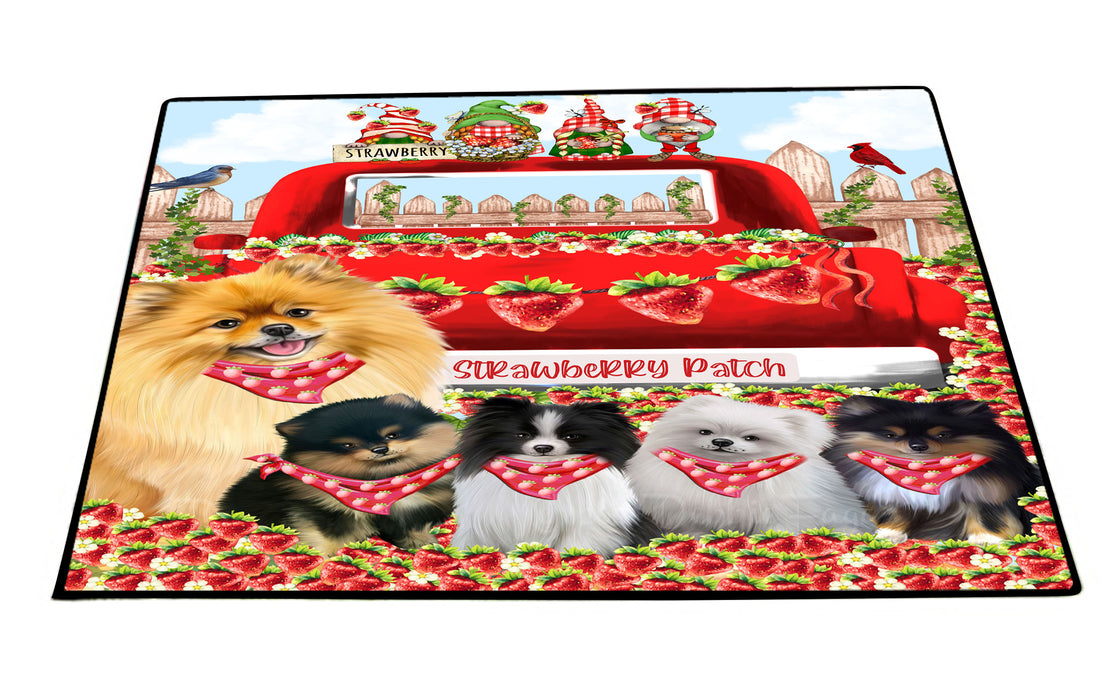 Pomeranian Floor Mats and Doormat: Explore a Variety of Designs, Custom, Anti-Slip Welcome Mat for Outdoor and Indoor, Personalized Gift for Dog Lovers