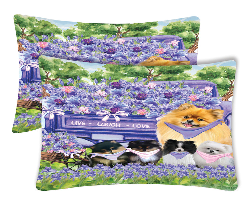 Pomeranian Pillow Case, Explore a Variety of Designs, Personalized, Soft and Cozy Pillowcases Set of 2, Custom, Dog Lover's Gift