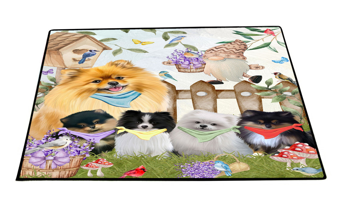 Pomeranian Floor Mat and Door Mats, Explore a Variety of Designs, Personalized, Anti-Slip Welcome Mat for Outdoor and Indoor, Custom Gift for Dog Lovers