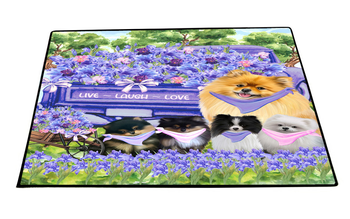 Pomeranian Floor Mat, Explore a Variety of Custom Designs, Personalized, Non-Slip Door Mats for Indoor and Outdoor Entrance, Pet Gift for Dog Lovers