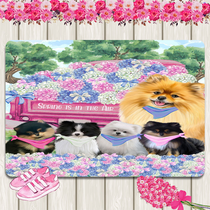 Pomeranian Area Rug and Runner: Explore a Variety of Personalized Designs, Custom, Indoor Rugs Floor Carpet for Living Room and Home, Pet Gift for Dog Lovers