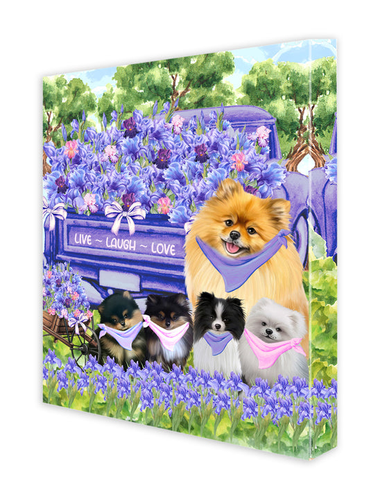 Pomeranian Canvas: Explore a Variety of Designs, Custom, Digital Art Wall Painting, Personalized, Ready to Hang Halloween Room Decor, Pet Gift for Dog Lovers