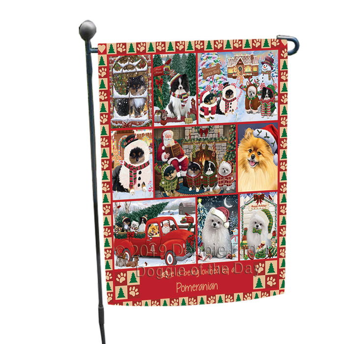 Love is Being Owned Christmas Pomeranian Dogs Garden Flag GFLG65914