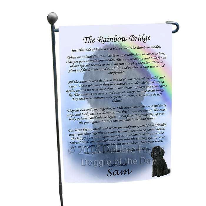 Rainbow Bridge Poodle Dog Garden Flag GFLG56242