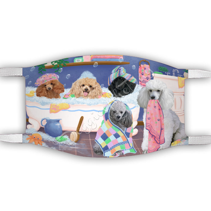 Rub A Dub Dogs In A Tub  Poodle Dogs Face Mask FM49528