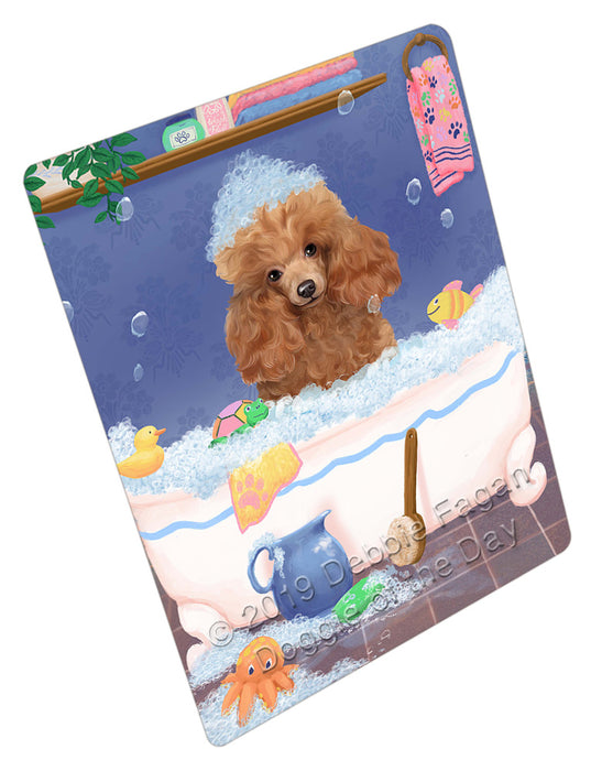 Rub A Dub Dog In A Tub Poodle Dog Refrigerator / Dishwasher Magnet RMAG109482