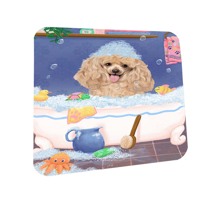 Rub A Dub Dog In A Tub Poodle Dog Coasters Set of 4 CST57378