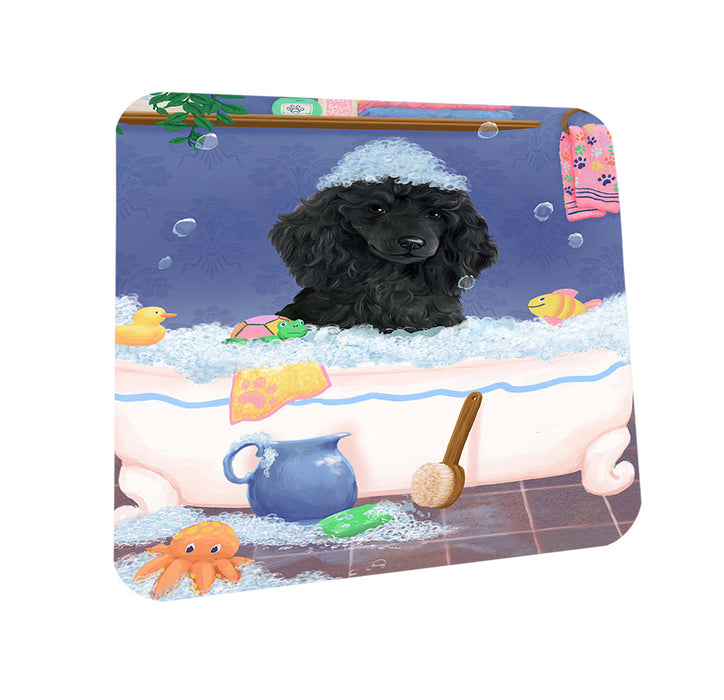 Rub A Dub Dog In A Tub Poodle Dog Coasters Set of 4 CST57379