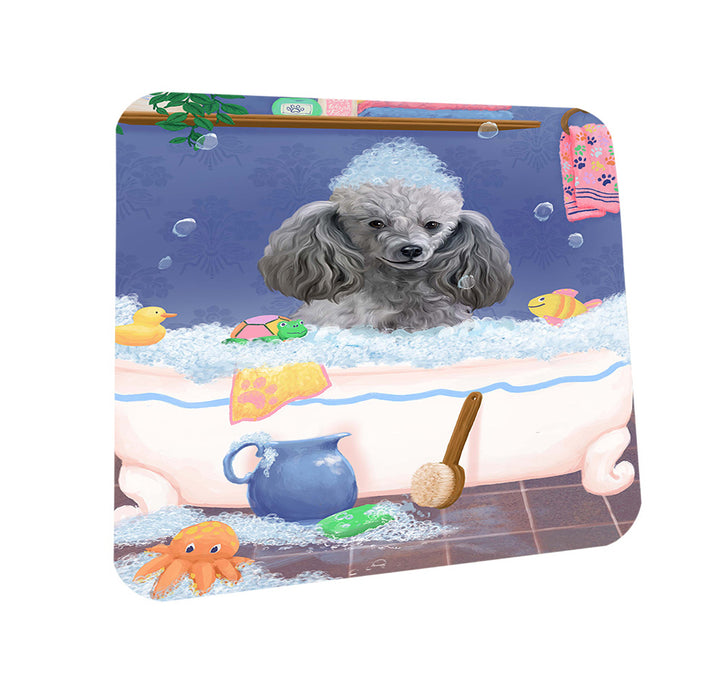 Rub A Dub Dog In A Tub Poodle Dog Coasters Set of 4 CST57380