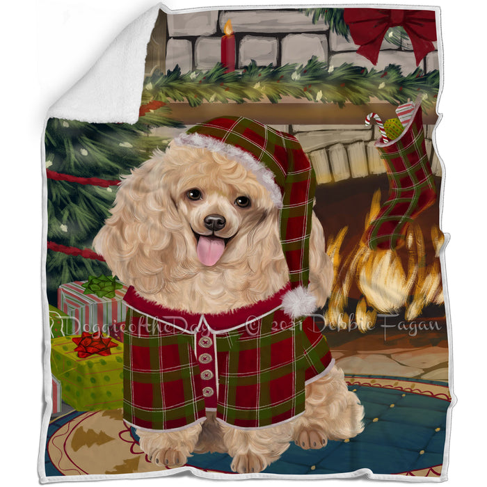 The Stocking was Hung Poodle Dog Blanket BLNKT119514