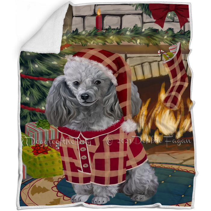 The Stocking was Hung Poodle Dog Blanket BLNKT119532