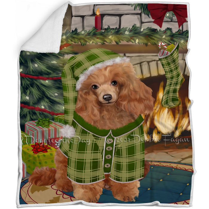 The Stocking was Hung Poodle Dog Blanket BLNKT119541
