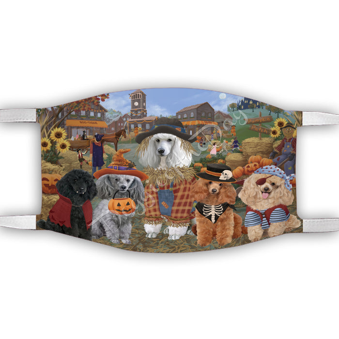 Halloween 'Round Town Poodle Dogs Face Mask FM49978
