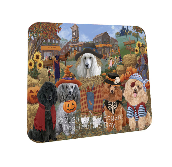 Halloween 'Round Town Poodle Dogs Coasters Set of 4 CSTA57976