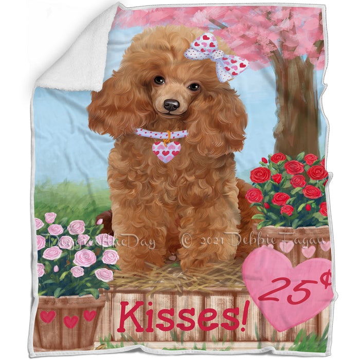 Rosie 25 Cent Kisses Poodle Dog Blanket BLNKT123339