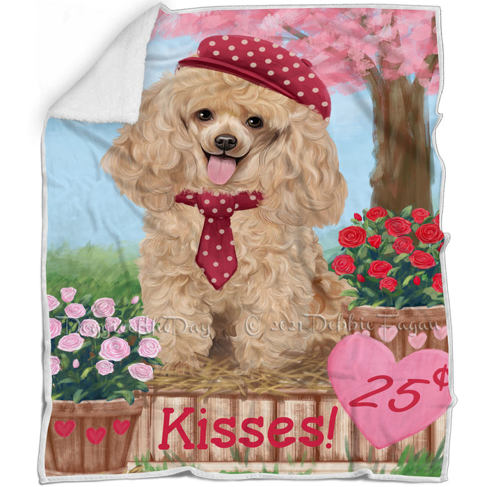 Rosie 25 Cent Kisses Poodle Dog Blanket BLNKT123348