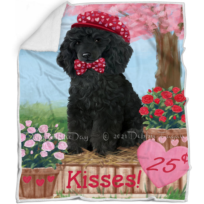 Rosie 25 Cent Kisses Poodle Dog Blanket BLNKT123357